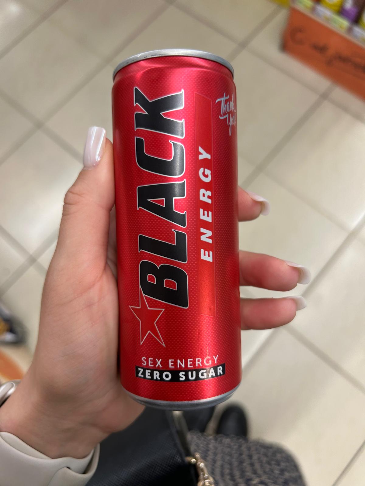 Black energy red- zero sugar – zero cukru czerwony Black [3kcal/100ml]