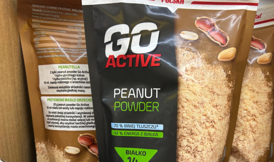 GoActive Peanut Powder w Biedronce! [15,99 PLN, 426 kcal, 46g białka]