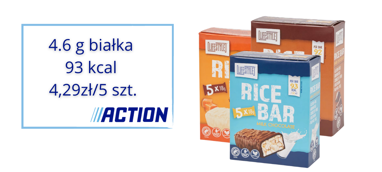 PROMOCJA: Batony ryżowe w Action [166 kcal, 6,29 zł/5 szt.]