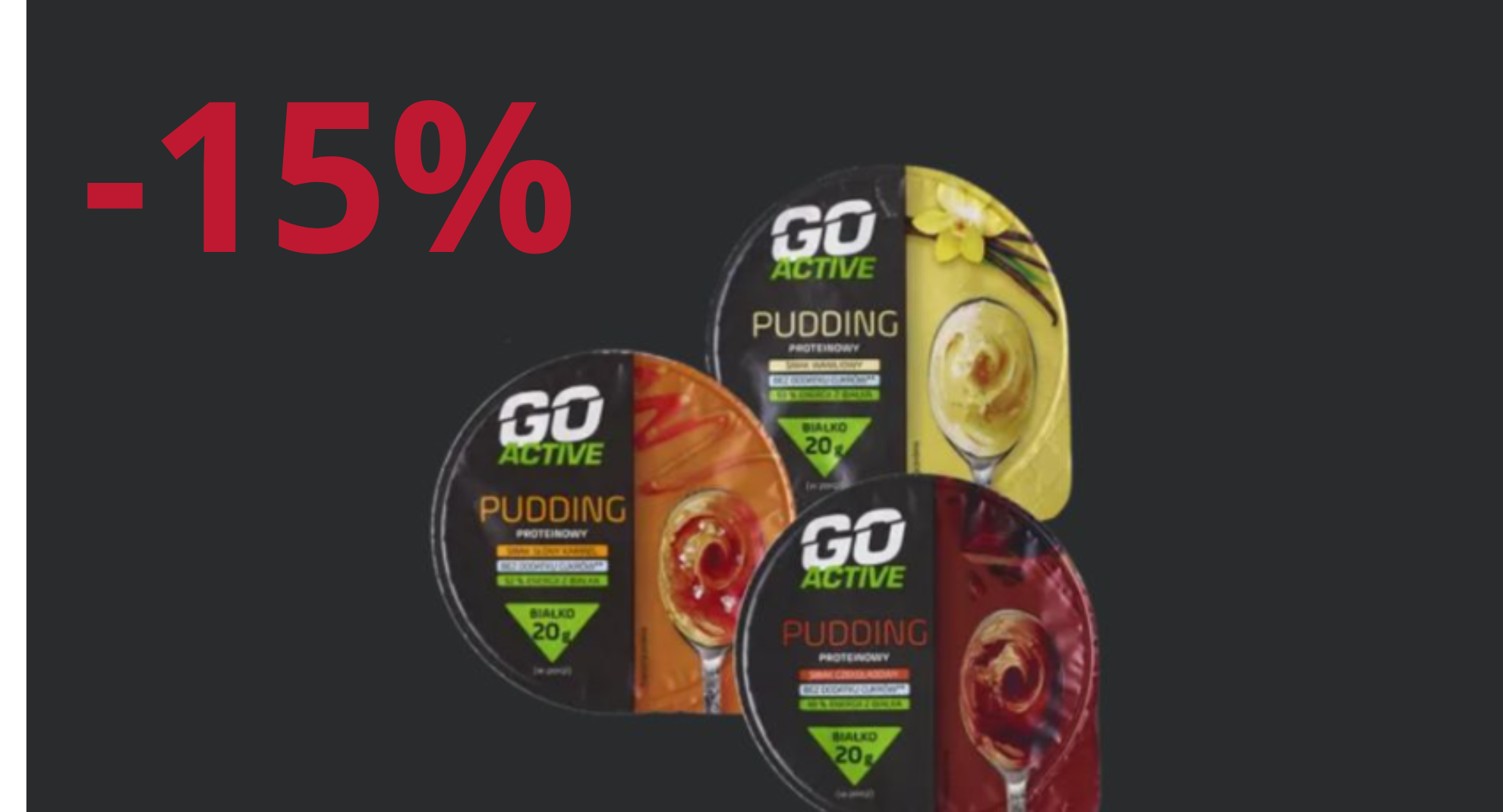 Promocja na Pudding Proteinowy Go Active w Biedronce!