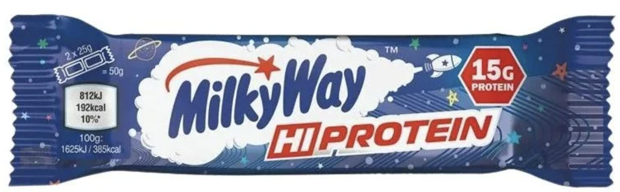 Baton MilkyWay Hi-Protein. Nowość w GymBeam! [192 kcal, 15g białka, 12,90 PLN]