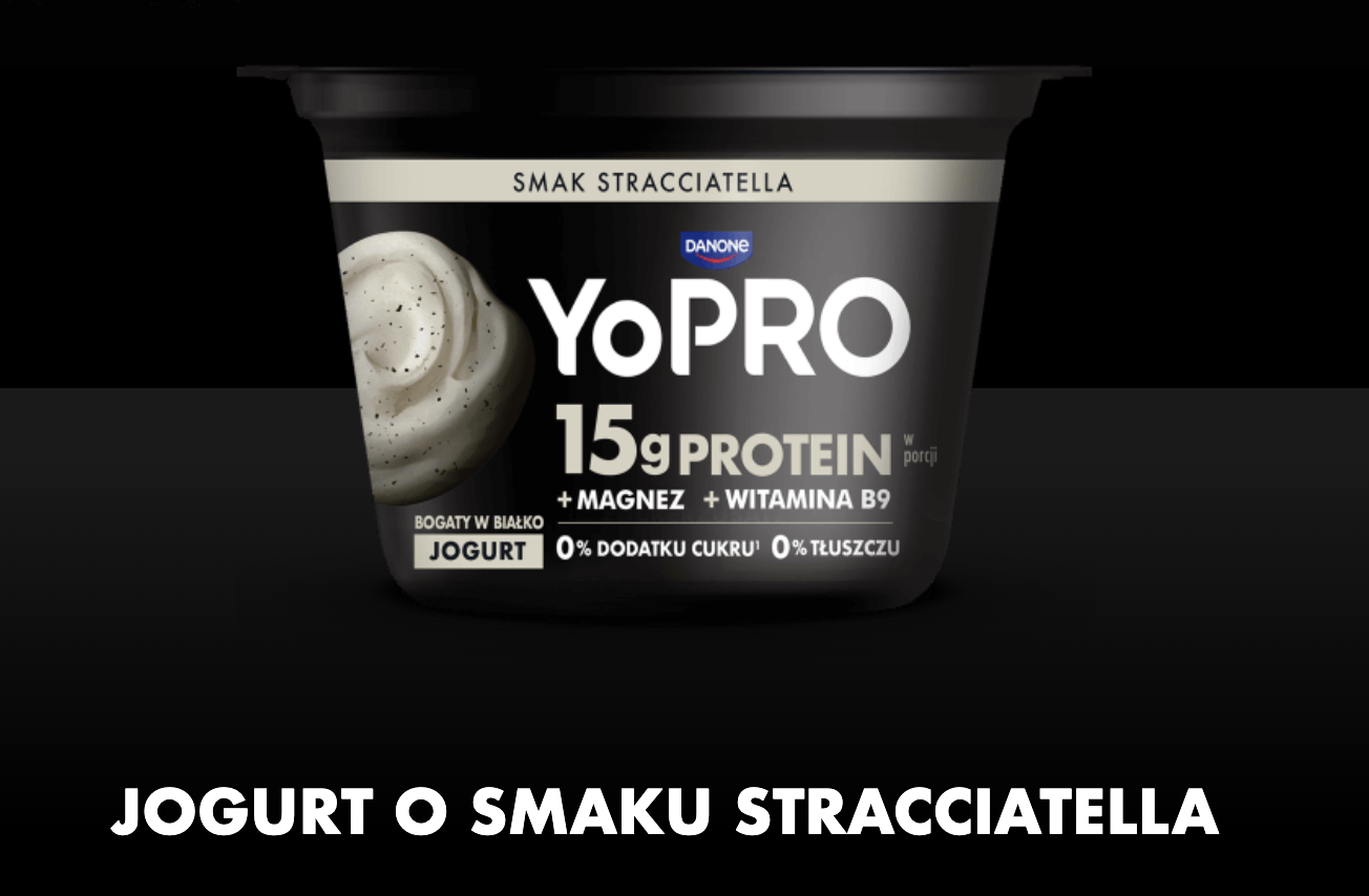 YoPro jogurt proteinowy Danone – promocja Biedronka [15g białka, 91 kcal, 3,99 zł]